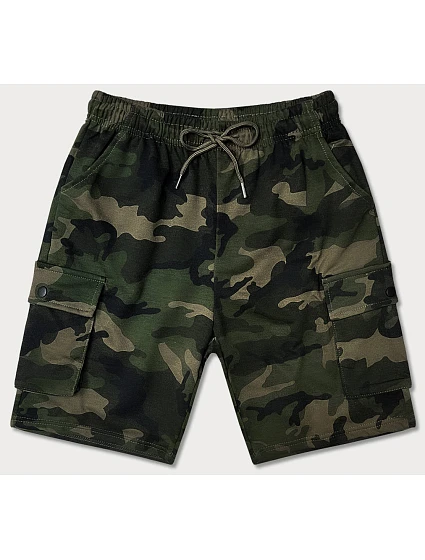 Pánske khaki šortky moro (8K282-29) Pánske khaki šortky moro (8K282-29)