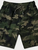 Pánske khaki šortky moro (8K282-29)