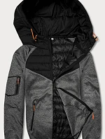 Pánska čierno-grafitová bunda (8M905-392)