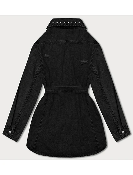 Černá dámská džínová oversize bunda model 18568433 - A'DORO