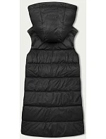 Černá dámská vesta s kapucí model 18838482 - S'WEST