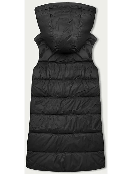 Černá dámská vesta s kapucí model 18838482 - S'WEST