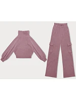 Růžový casual komplet s kalhotami typu cargo model 18875869 - LHD Růžový casual komplet s kalhotami typu cargo model 18875869 - LHD
