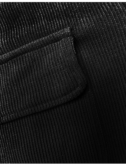 Černý žebrovaný teplákový komplet model 18882244 - LHD