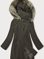 Dámska zimná bunda khaki (M-R45)