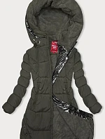 Zimná bunda s kapucňou khaki (2M-231)