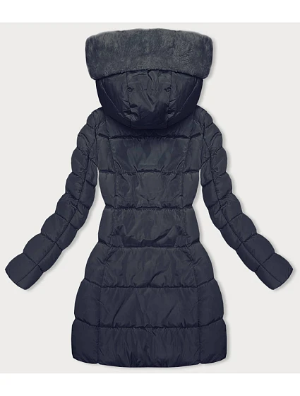 Tmavě modrá zimní bunda s kapucí model 21246055 - LHD