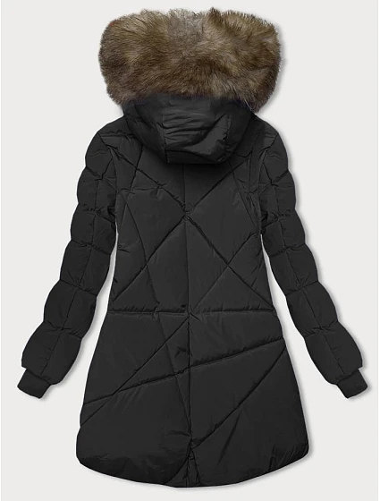 Černá zimní bunda s kapucí model 21246103 - LHD
