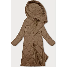 Dlhá zimná bunda s kapucňou J.Style tmavo béžová (5M3173-84) Dlhá zimná bunda s kapucňou J.Style tmavo béžová (5M3173-84)