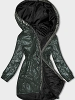 Dámska bunda S'West s ozdobným prešívaním Dark Green (B8146-10)