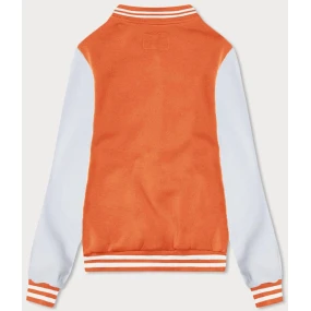 Oranžová dámska mikina (AMG-57)