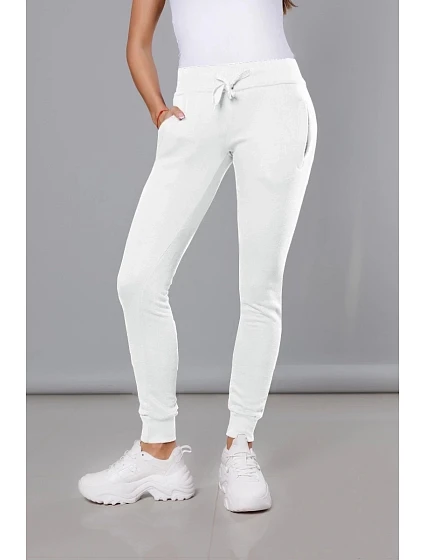 Bílé teplákové kalhoty model 21475474 - J.STYLE