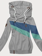 Dámska mikina s kapucňou sivá (2301)