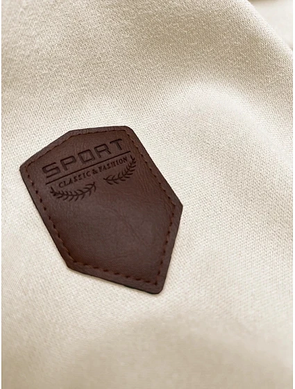 Béžová dámská mikina s kapucí model 20102156 - 6&8 Fashion