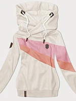 Dámska mikina s kapucňou béžová (2301)