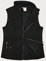 Dámska vesta s elastickými vložkami J Style čierna (11Z8152)