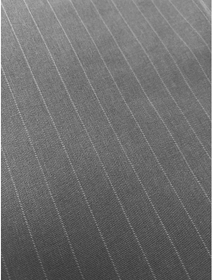 Široké šedé dámské pruhované kalhoty model 20144636 - MADE IN ITALY