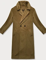 Dámsky oversize prechodný kabát J Style Beige (11Z8161)