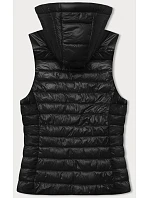Prešívaná vesta s odnímateľnou kapucňou J Style čierna (16M9151-392)