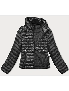 Dámska prešívaná bunda so stojačikom J Style čierna (16M9130-392)