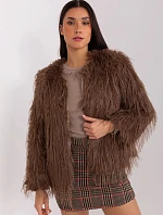 Hnedá bunda s kožušinou (2359)