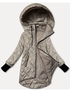 Dámska ľahká bunda s odnímateľnou kapucňou S'West light beige (B8371-70)