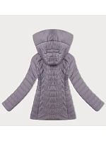 Dámska prešívaná bunda s kapucňou J Style light heather (16M9238-35)