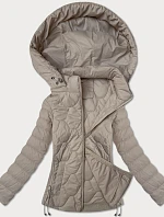 Dámska prešívaná krátka bunda J Style Beige (16M9239-62)