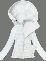 Dámska prešívaná zmesová bunda J Style white (16M9226-281)