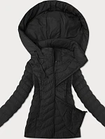 Dámska prešívaná bunda s kapucňou J Style čierna (16M9238-392)