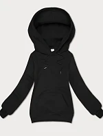 Voľná klokanová mikina S'West black (B-11#)
