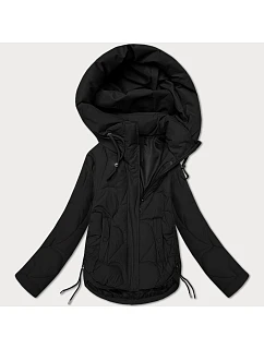 Dámska prechodná prešívaná bunda s kapucňou S'West black (B8297-1)