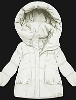 Dámska bunda S'West oversize broken white down (B8539-26)