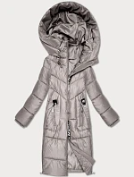 Zimná bunda do polovice stehien S'West light beige (B/R8535-46)