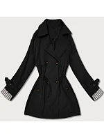 Krátky kabát Goodlookin s gombíkmi čierny (KK60415-1#) Krátky kabát Goodlookin s gombíkmi čierny (KK60415-1#)