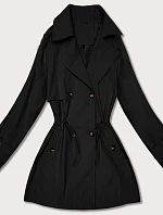 Krátky kabát Goodlookin s gombíkmi čierny (KK60415-1#)