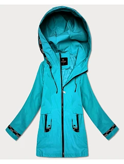 Dámska ľahko zateplená bunda s kapucňou Goodlookin blue (KK60413-2#)