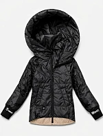 Dámska rebrovaná bunda Goodlookin black (B8591-1)