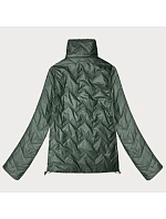 Obojstranná prešívaná bunda Goodlookin v khaki nohaviciach so stojačikom (B8579-11) Obojstranná prešívaná bunda Goodlookin v khaki nohaviciach so stojačikom (B8579-11)