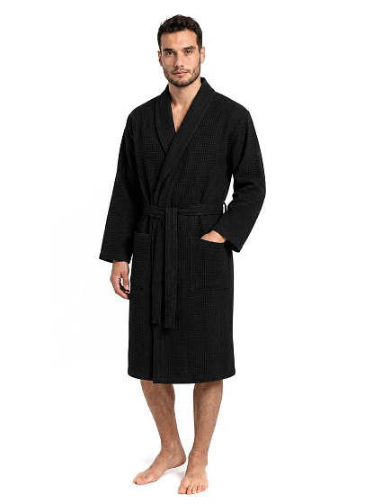 Pánsky župan Vestis Saimaa Black Beauty Waffle