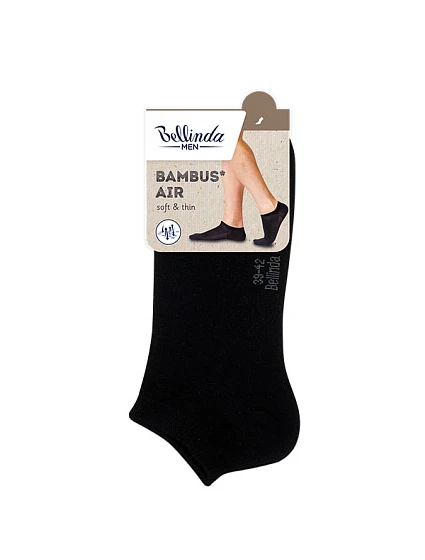 Krátké pánské bambusové ponožky BAMBUS AIR IN-SHOE SOCKS - BELLINDA - černá Krátké pánské bambusové ponožky BAMBUS AIR IN-SHOE SOCKS - BELLINDA - černá