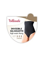 Dámská formující tanga s vysokým pasem INVISIBLE SILHOUETTE HIGH WAIST THONG - BELLINDA - černá
