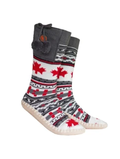 VYHŘÍVANÉ PANTOFLE GLOVII S PONOŽKAMI VELIKOST 36-43, NORSKÝ DESIGN, BATERIE A NABÍJECÍ KABEL JSOU SOUČÁSTÍ BALENÍ, GQ4M