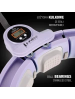 MAGNETICKÝ HULA HOP SET FIALOVÝ HHM13 S POČÍTADLEM HMS + ZEŠTÍHLUJÍCÍ PÁS BR163 ČERNÝ MAGNETICKÝ HULA HOP SET FIALOVÝ HHM13 S POČÍTADLEM HMS + ZEŠTÍHLUJÍCÍ PÁS BR163 ČERNÝ