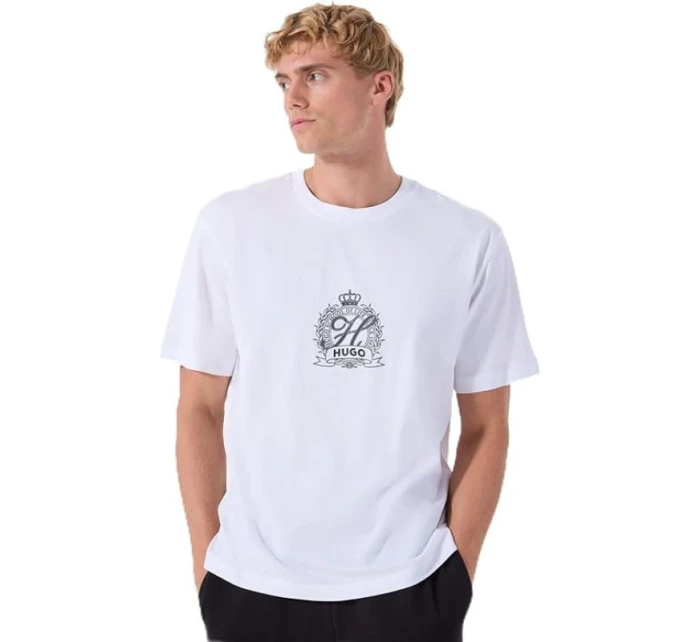 Biele tričko HUGO Daminor (50538246-100) Biele tričko HUGO Daminor (50538246-100)