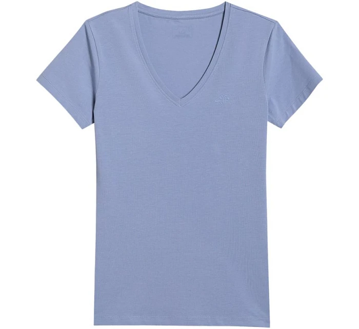 Dámské tričko denim WAW25TTSH 32S model 21391894 - 4F Dámské tričko denim WAW25TTSH 32S model 21391894 - 4F