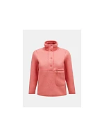 Peak Performance W Fleece Snap T Mikina ružová