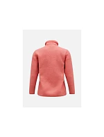 Peak Performance W Fleece Snap T Mikina ružová