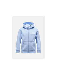 Mikina Peak Performance Jr Original Zip Hood, modrá