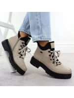 Dámské se zipem béžové model 21905914 - Rieker